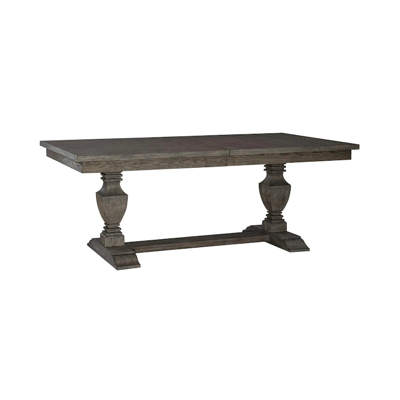 Set tavolo da pranzo con cavalletto Havana Brown, 5 posti a sedere