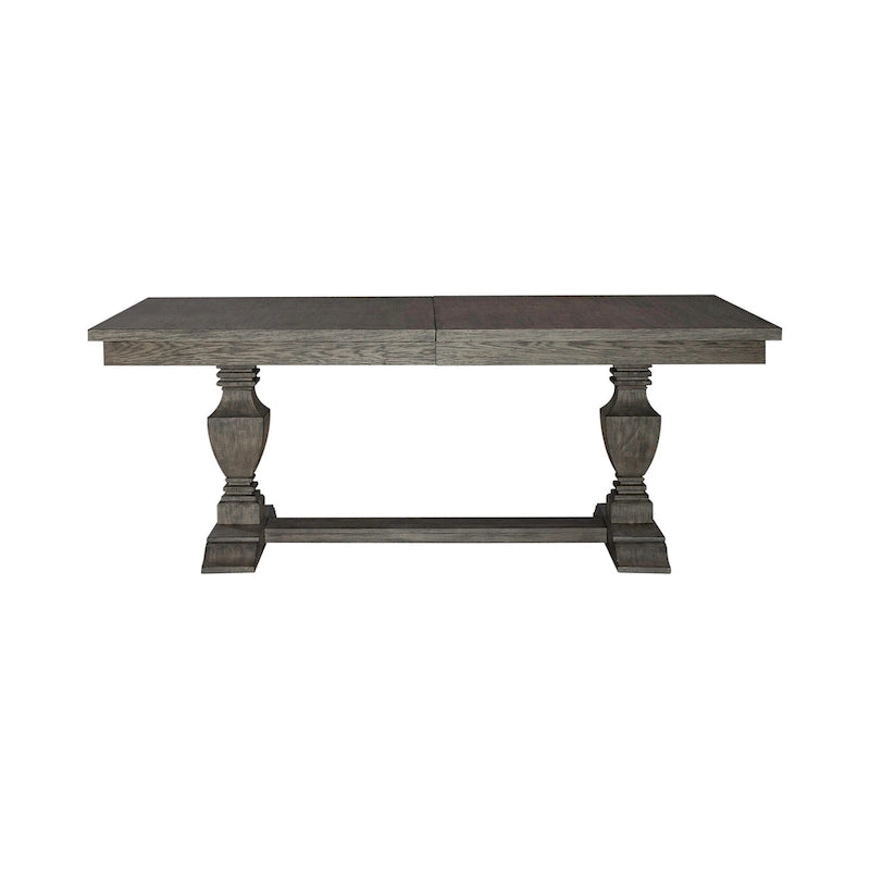 Set tavolo da pranzo con cavalletto Havana Brown, 5 posti a sedere
