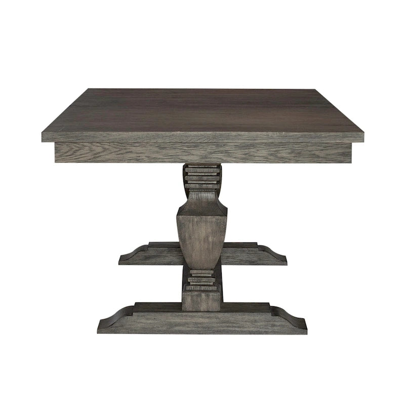 Set tavolo da pranzo con cavalletto Havana Brown, 5 posti a sedere