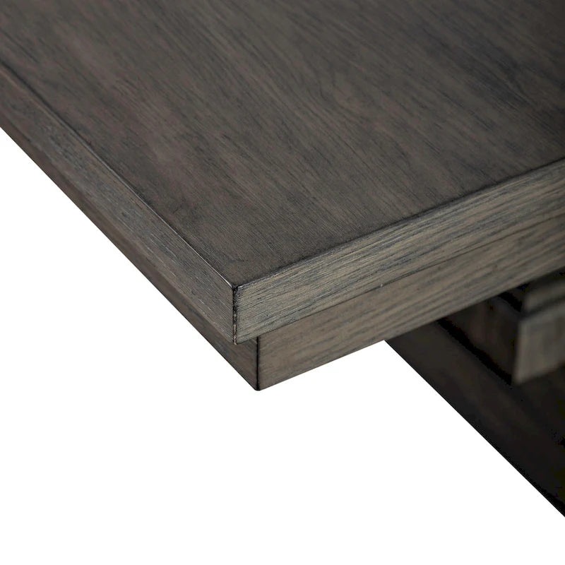 Set tavolo da pranzo con cavalletto Havana Brown, 5 posti a sedere