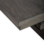 Set tavolo da pranzo con cavalletto Havana Brown, 5 posti a sedere