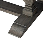 Set tavolo da pranzo con cavalletto Havana Brown, 5 posti a sedere