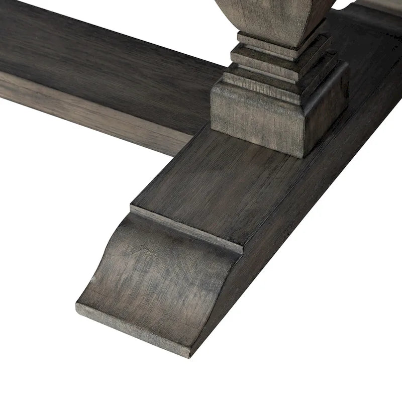 Set tavolo da pranzo con cavalletto Havana Brown, 5 posti a sedere