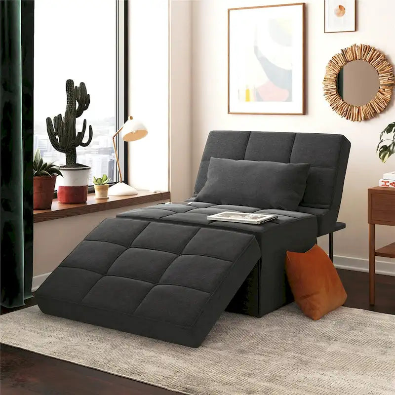 Fauteuil-canapé pouf convertible
