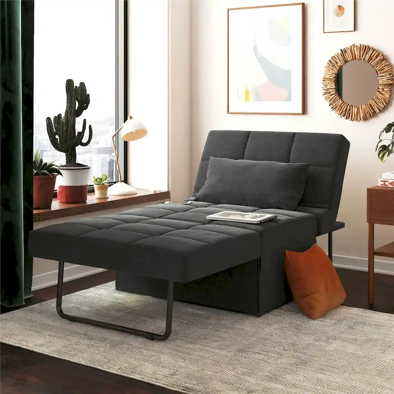 Fauteuil-canapé pouf convertible