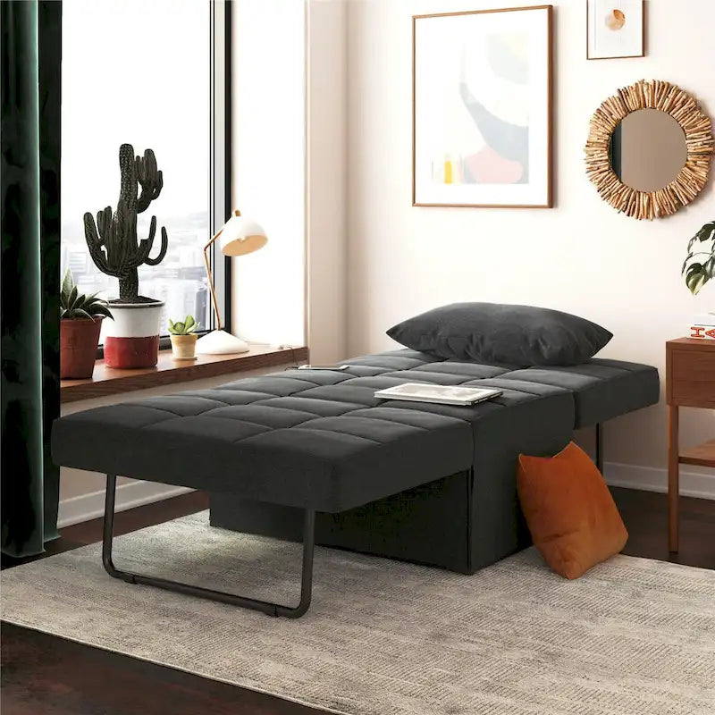 Fauteuil-canapé pouf convertible
