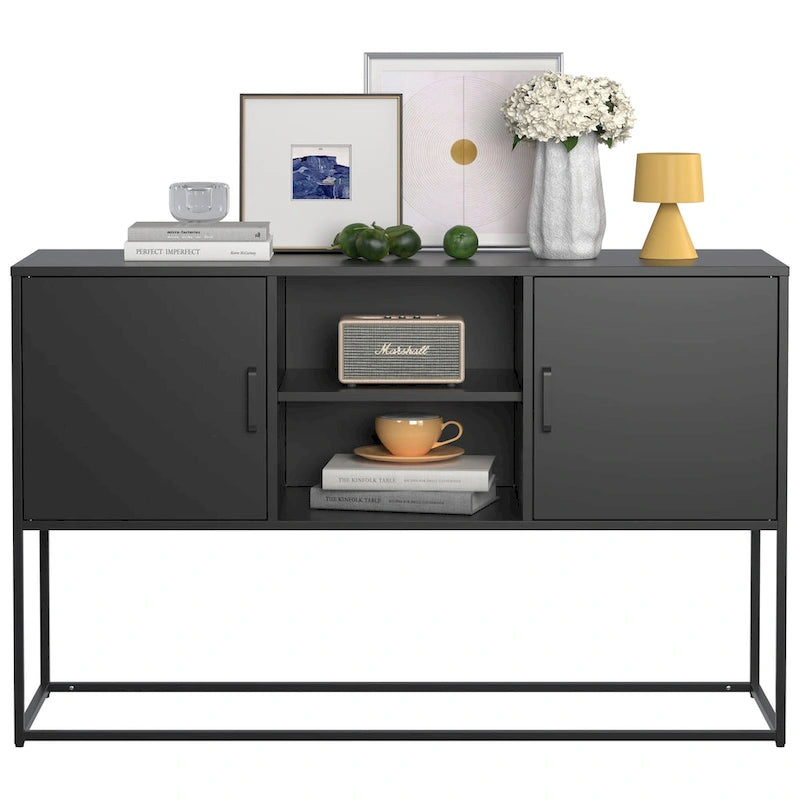 Credenza in metallo con piedini regolabili