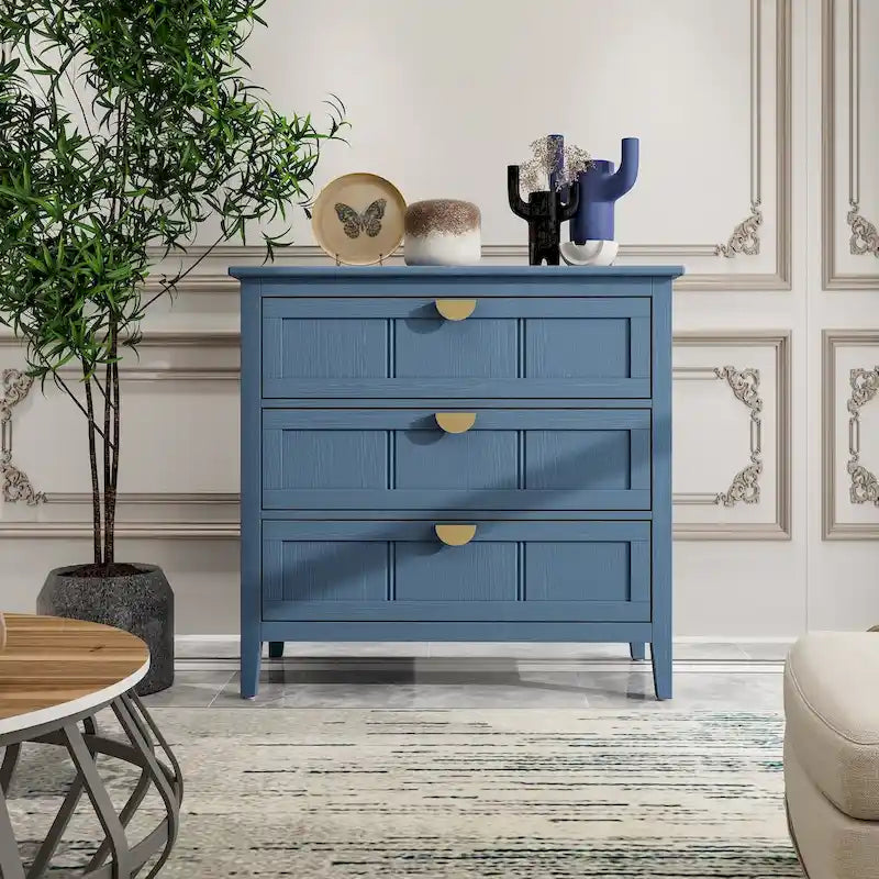 Meuble à 3 tiroirs, adapté à la chambre, au salon et au bureau