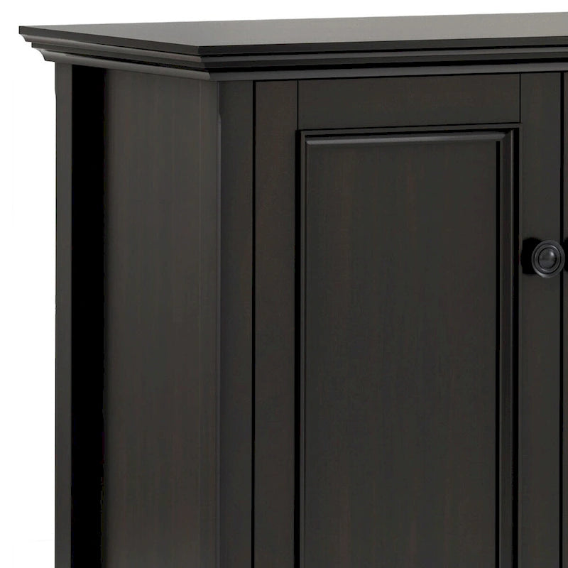 Credenza marrone noce a 4 ante con ante a battente, larghezza 168 cm