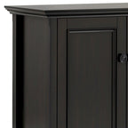 Credenza marrone noce a 4 ante con ante a battente, larghezza 168 cm