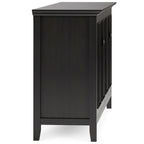 Credenza marrone noce a 4 ante con ante a battente, larghezza 168 cm