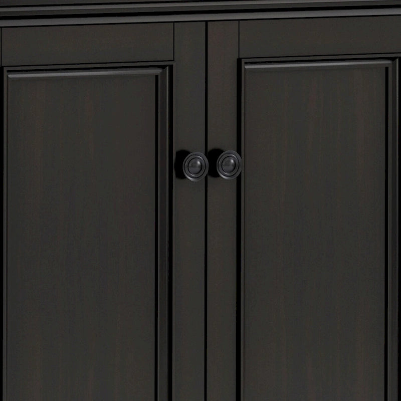 Credenza marrone noce a 4 ante con ante a battente, larghezza 168 cm