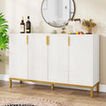 Mobile Credenza Bianca a 4 Ante, Montaggio da 1 Persona