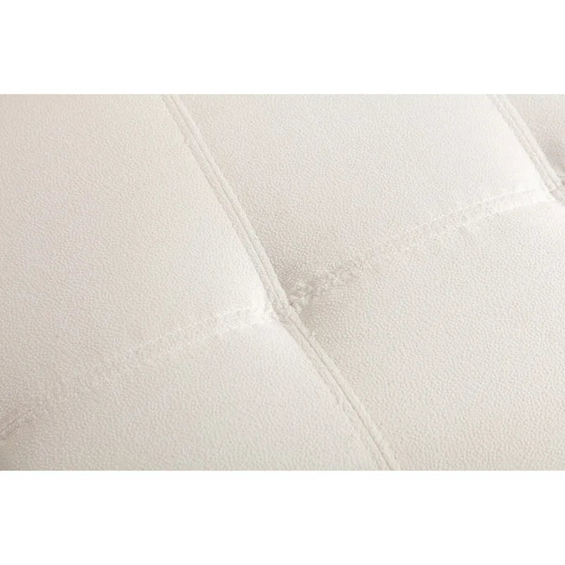 Divano componibile trasformabile a L color beige con contenitore, 2 posti